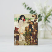 Sneeuwwitje en de zeven dwergen briefkaart (Staand voorkant)