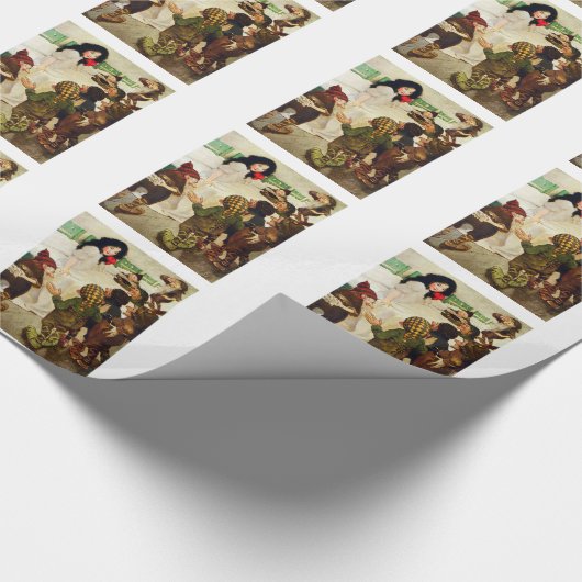 Sneeuwwitje en de zeven dwergen cadeaupapier (Hoek)