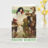 Sneeuwwitje en de Zeven Dwergen Kaart (Gele Bloem)