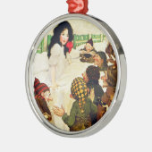 Sneeuwwitje en de zeven dwergen metalen ornament (Links)