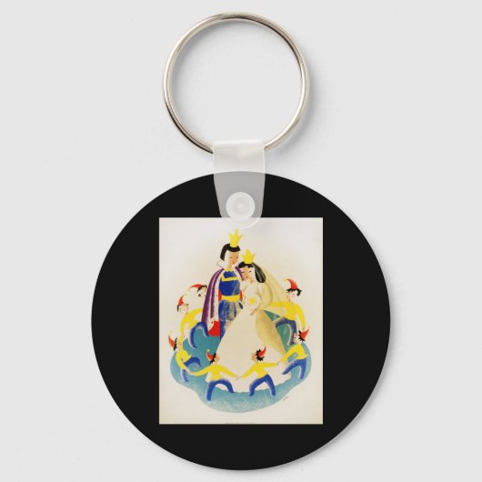 Sneeuwwitje en de zeven dwergen sleutelhanger (Voorkant)