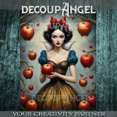 Sneeuwwitje en rode appels #1 -Decoupage- Tissuepapier