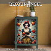 Sneeuwwitje en rode appels #1 -Decoupage- Tissuepapier