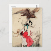 Sneeuwwitje en Roos rode prinses  feiharde schild Briefkaart (Voorkant / Achterkant)