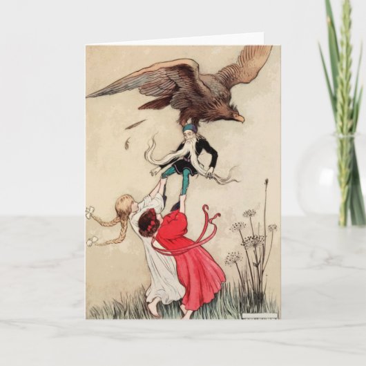 Sneeuwwitje en Roos rode prinses  feiharde schild Kaart (Voorkant)