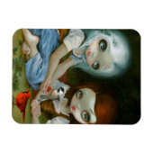 "Sneeuwwitje en Roos Rood" Flex Magnet Magneet (Horizontaal)