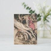 Sneeuwwitje en Roos Rood van Arthur Rackham Briefkaart (Staand voorkant)