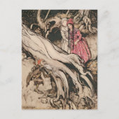 Sneeuwwitje en Roos Rood van Arthur Rackham Briefkaart (Voorkant)