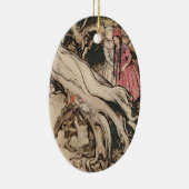 Sneeuwwitje en Roos Rood van Arthur Rackham Keramisch Ornament (Rechts)