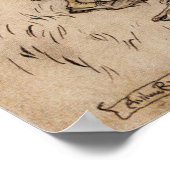 Sneeuwwitje en Roos Rood van Arthur Rackham Poster (Hoek)