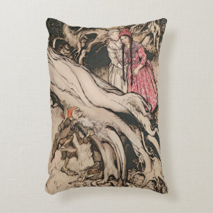 Sneeuwwitje en Rozenrood door Arthur Rackham Accent Kussen