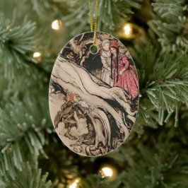 Sneeuwwitje en Rozerood door Arthur Rackham Keramisch Ornament