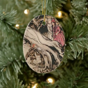 Sneeuwwitje en Rozerood door Arthur Rackham Keramisch Ornament