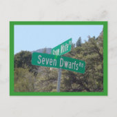 Sneeuwwitje en zeven dwergen briefkaart (Voorkant)