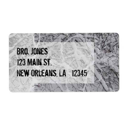 Sneeuwwitje Etiket (Voorkant)