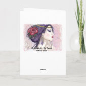 Sneeuwwitje Feestdagen Kaart (Achterkant)