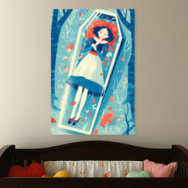 Sneeuwwitje in een glazen kist poster