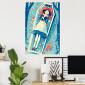 Sneeuwwitje in een glazen kist poster (Thuiskantoor)