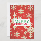 Sneeuwwitje Kristal Kerstlunch Uitnodiging (Achterkant)