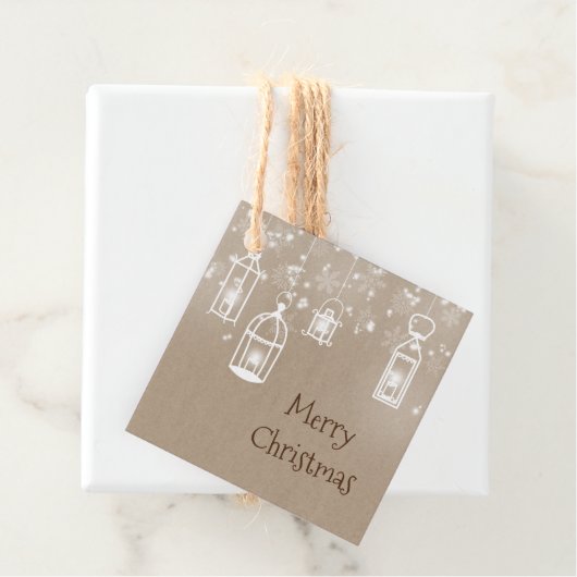 Sneeuwwitje lantaarns bedankjes labels (In situ)