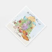 Sneeuwwitje, magie, aangepaste foto servet (Hoek)