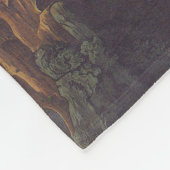 Sneeuwwitje op een donkere bewolkte nacht Audubon Fleece Deken (Hoek)