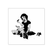 Sneeuwwitje Rubber Stamp Rubberstempel (Afrduk)