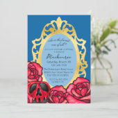 Sneeuwwitje spiegel en gifappel kaart (Staand voorkant)