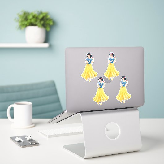 Sneeuwwitje Sticker (Laptop op bureau)