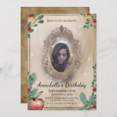 Sneeuwwitje — Tale Magic Mirror foto Kaart (Voorkant / Achterkant)