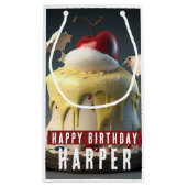 Sneeuwwitje thema verjaardag klein cadeauzakje (Achterkant)