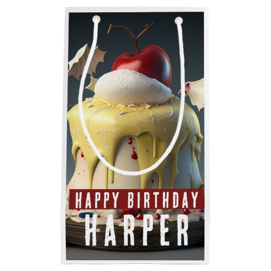 Sneeuwwitje thema verjaardag klein cadeauzakje (Voorkant)