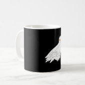 Sneeuwwitje Uil Witte Hooter Vogel van de Nacht Koffiemok (Voorkant links)