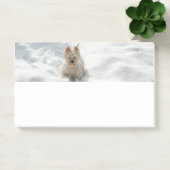 Sneeuwwitje Westie Hond Foto Post-it Note Pad (Kantoor)