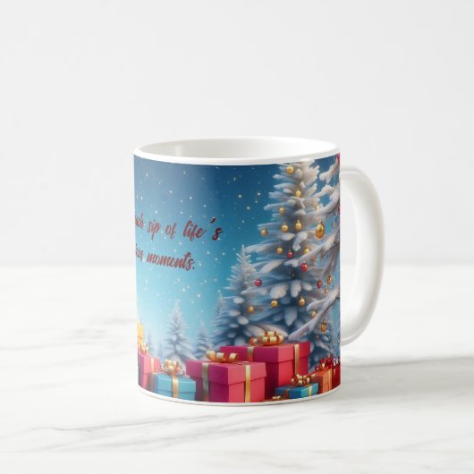 Sneeuwwitje Winter Kerstmis Koffiemok (Voorkant rechts)