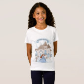 Sneeuwwitje Winter Rode Haired Prinses Kasteel Ver T-shirt (Voorkant volledig)