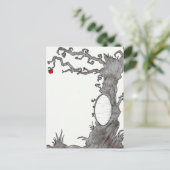 Sneeuwwitje's magische boom briefkaart (Staand voorkant)