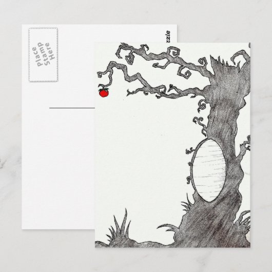 Sneeuwwitje's magische boom briefkaart (Voorkant / Achterkant)