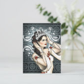 Sneeuwwitkoningin met Tiara Briefkaart (Staand voorkant)