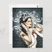 Sneeuwwitkoningin met Tiara Briefkaart (Voorkant / Achterkant)