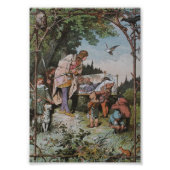 Sneeuwwitloopt door de prins af foto afdruk (Voorkant)