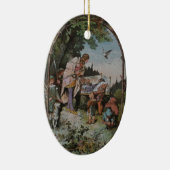 Sneeuwwitloopt door de prins af keramisch ornament (Rechts)