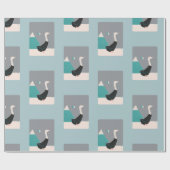 Sneeuwwitpakpapier Cadeaupapier (Vlak)