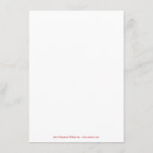 Sneeuwwitrood Kerstmis menu Sjabloon Kaart (Achterkant)