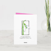 Sneeuwwitroze briefkaart (Achterkant)