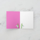 Sneeuwwitroze briefkaart (Binnen)