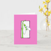 Sneeuwwitroze briefkaart (Gele Bloem)