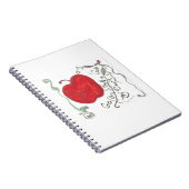 Sneeuwwitte appelnotitieboek  notitieboek (Rechterzijde)
