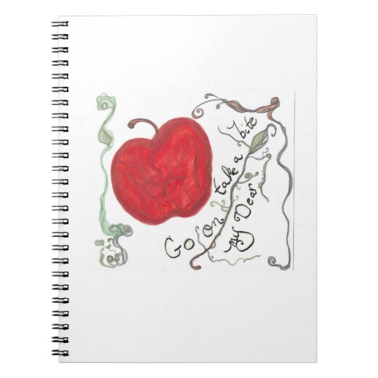 Sneeuwwitte appelnotitieboek  notitieboek (Voorkant)