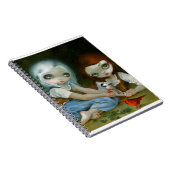 "Sneeuwwitte en rode Roos"-laptop Notitieboek (Rechterzijde)